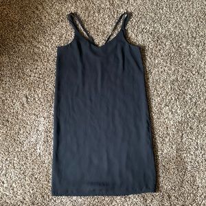 Cute black silky chiffon LBD